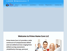 Tablet Screenshot of primehomecarellc.com